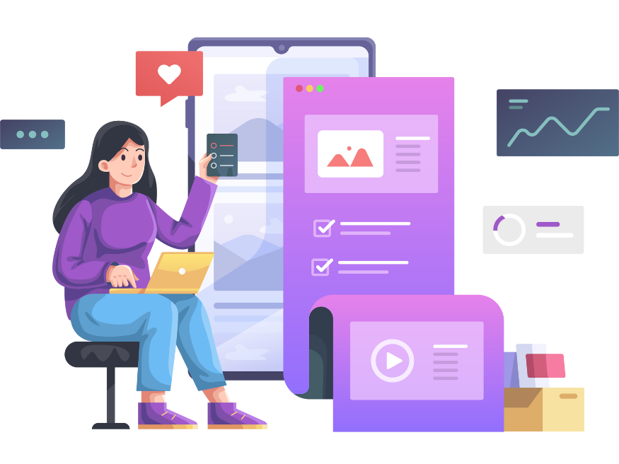 Professional social media management company creating AI-powered strategies